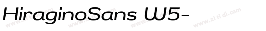 HiraginoSans W5字体转换